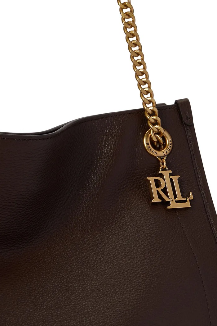 Torebka damska skórzana Lauren Ralph Lauren 431969352 brązowy
