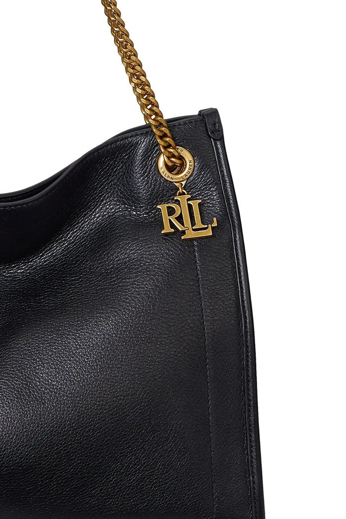 Кожена чанта Lauren Ralph Lauren 431969352 черен