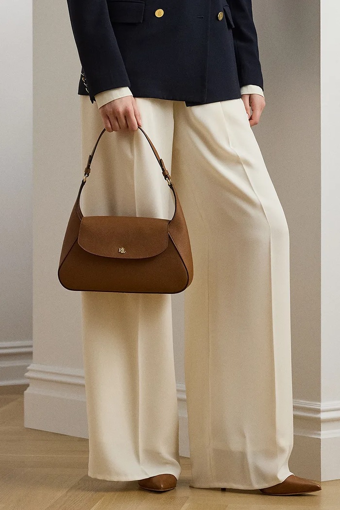 Kožená kabelka Lauren Ralph Lauren 431969364