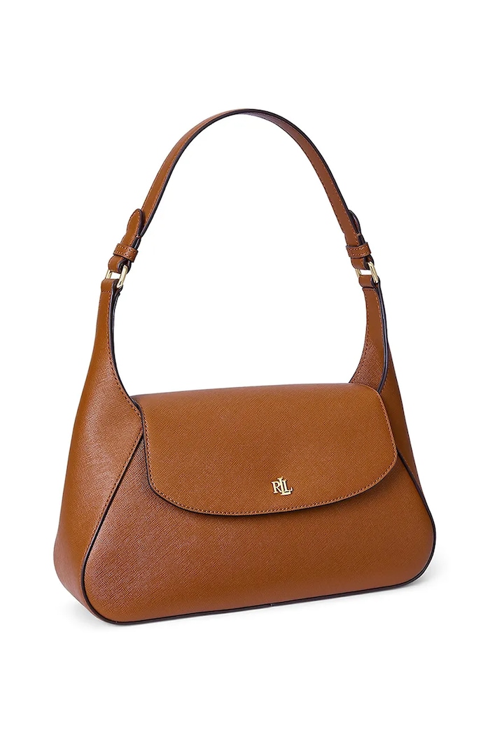 Kožená kabelka Lauren Ralph Lauren 431969364 hnedá AW25