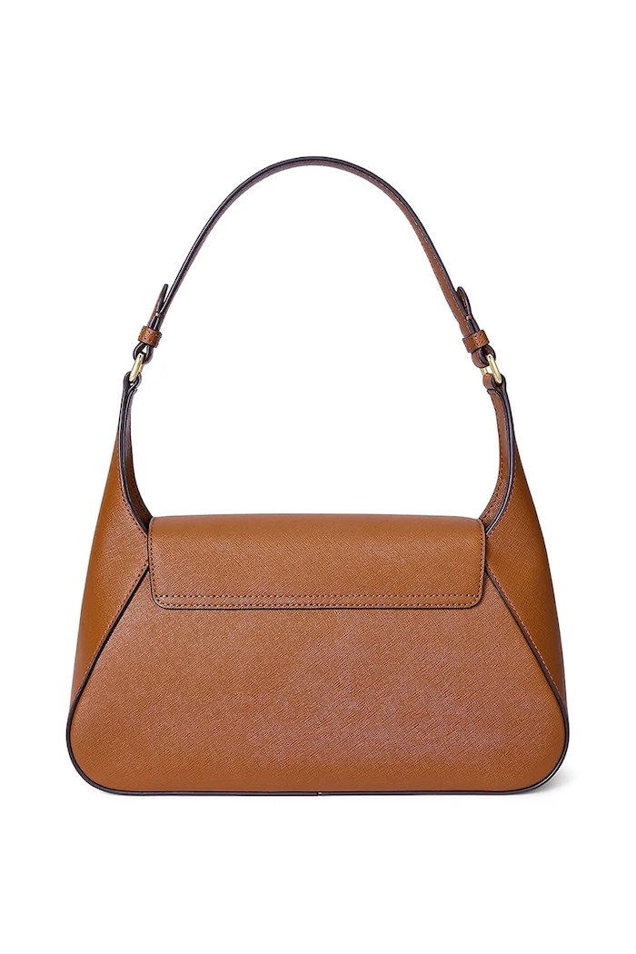 Doplnky Kožená kabelka Lauren Ralph Lauren 431969364 hnedá