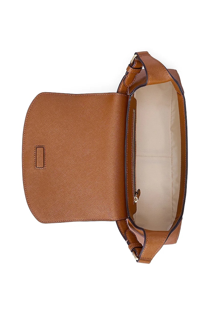Kožená kabelka Lauren Ralph Lauren 431969364 hnedá