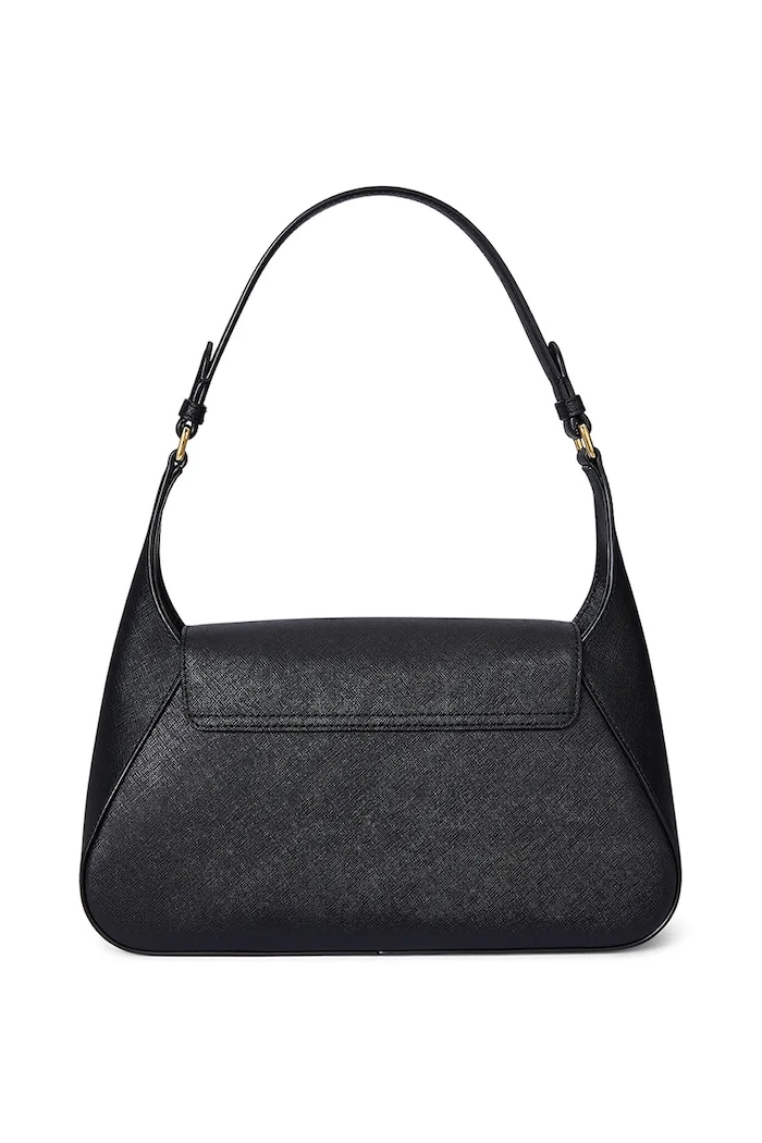 Doplnky Kožená kabelka Lauren Ralph Lauren 431969364 čierna