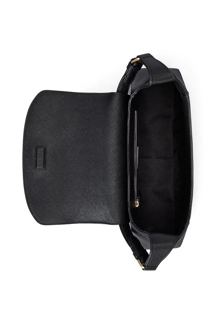 Kožená kabelka Lauren Ralph Lauren čierna 431969364