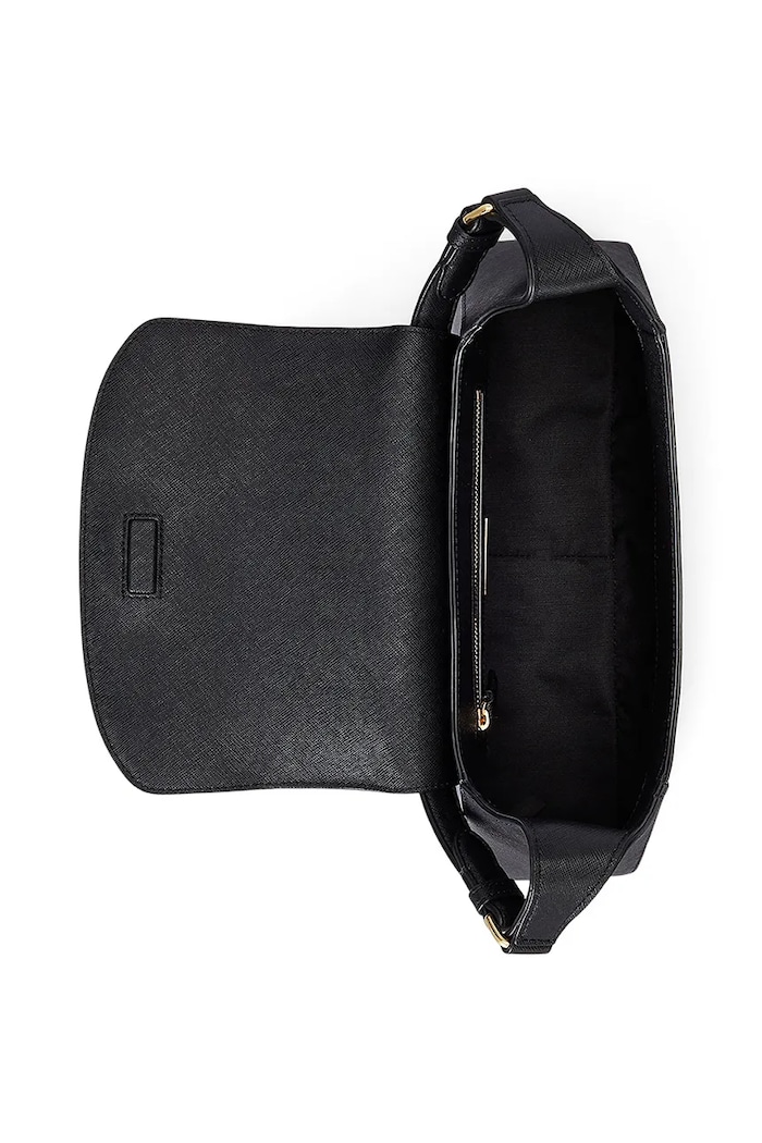 Kožená kabelka Lauren Ralph Lauren čierna 431969364