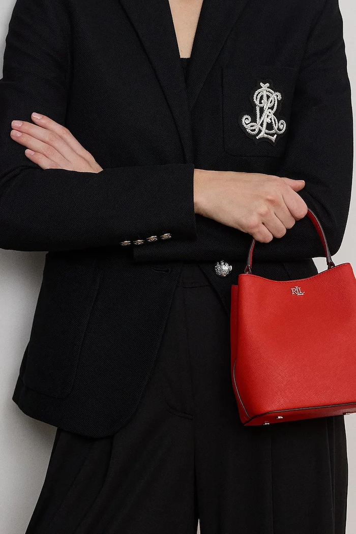 Lauren Ralph Lauren γυναικεία δερμάτινη τσάντα πουγκί 431969365