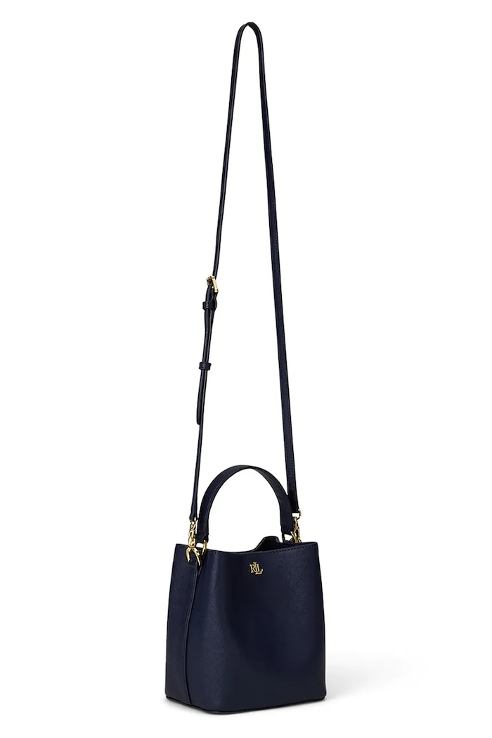 Lauren Ralph Lauren sac pentru femei, din piele 431969365 bleumarin SS26
