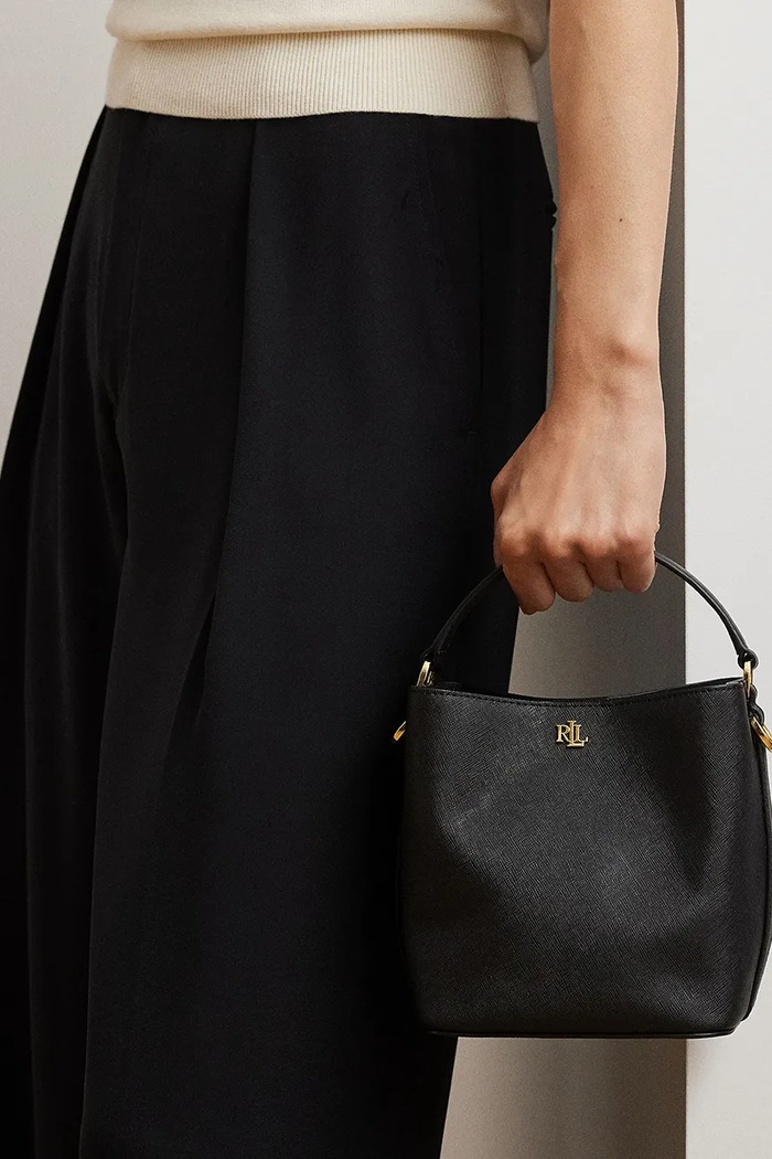Lauren Ralph Lauren torebka worek damska skórzana 431969365