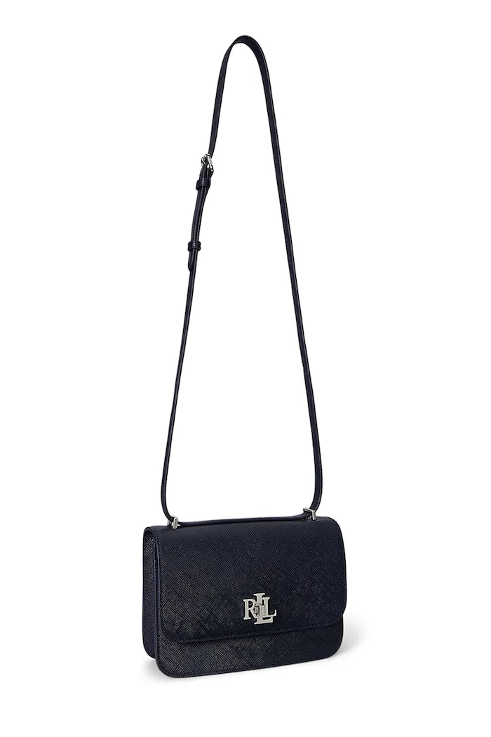 Lauren Ralph Lauren torebka skórzana 431974272 granatowy AW25
