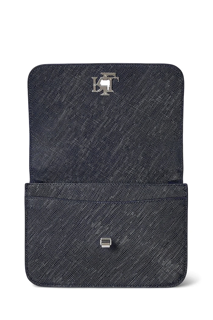 Lauren Ralph Lauren torebka skórzana granatowy 431974272