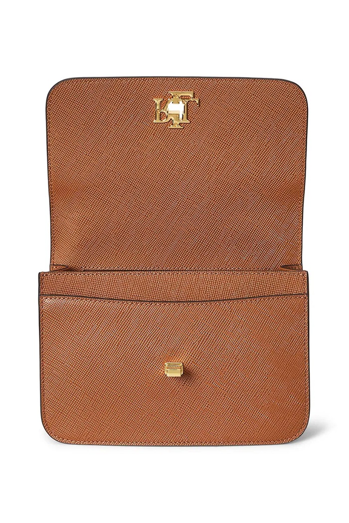 Lauren Ralph Lauren borsa a mano in pelle marrone 431974272