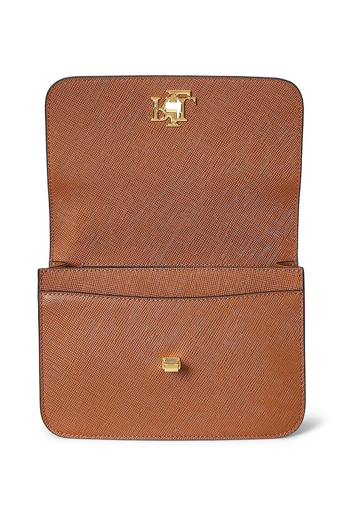 Lauren Ralph Lauren borsa a mano in pelle marrone 431974272