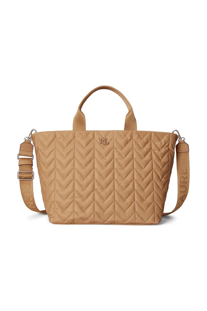 Kabelka Lauren Ralph Lauren zmestí A4 béžová 431974398