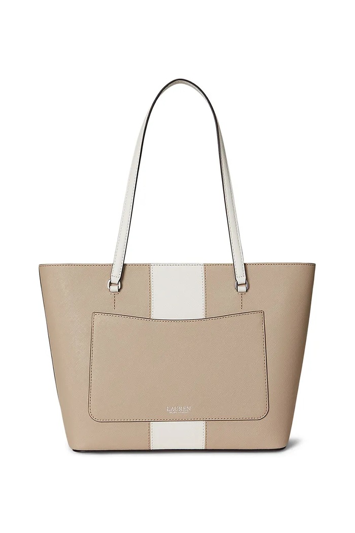 Doplňky Kožená kabelka Lauren Ralph Lauren 431974512 béžová