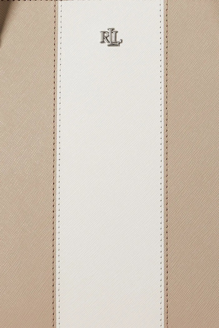 Kožená kabelka Lauren Ralph Lauren 431974512 béžová