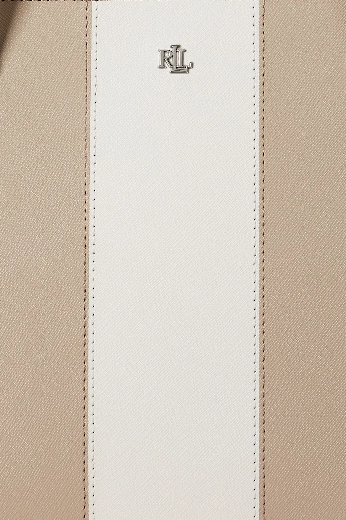 Kožená kabelka Lauren Ralph Lauren 431974512 béžová