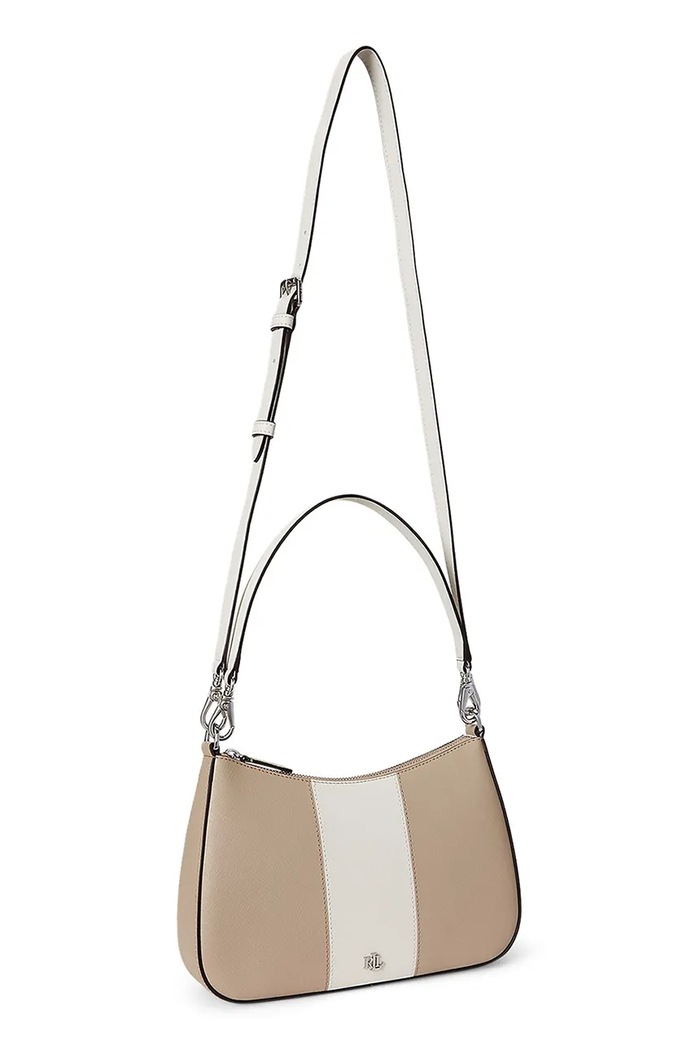 Lauren Ralph Lauren Torebka skórzana 431974513 beżowy AW25