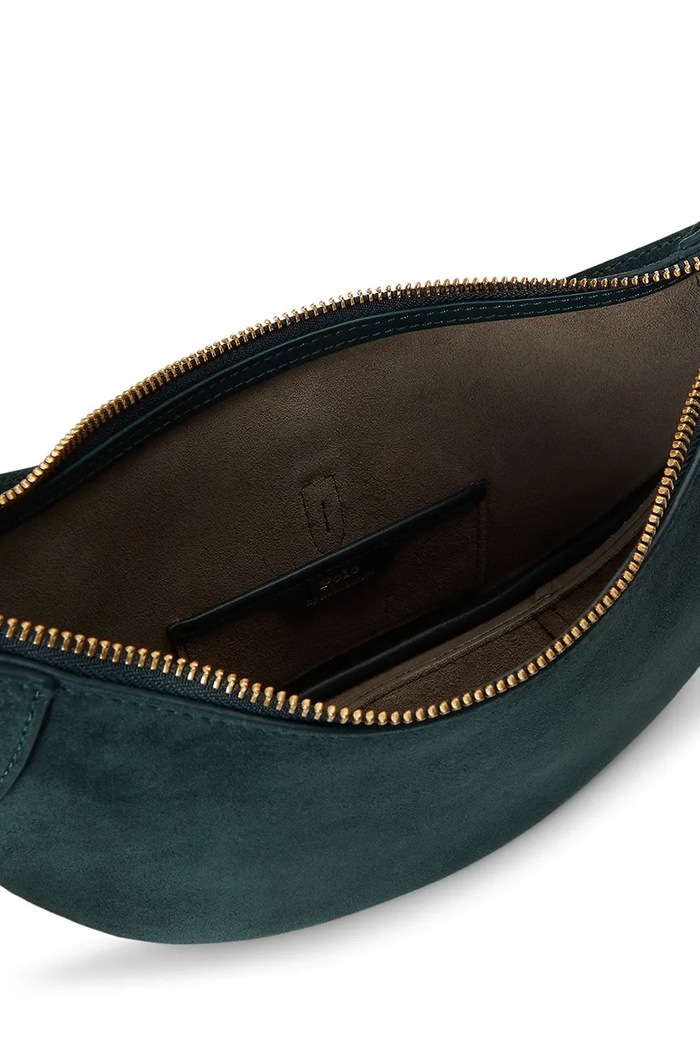 Polo Ralph Lauren torebka shopper damska zamszowa granatowy 428922880