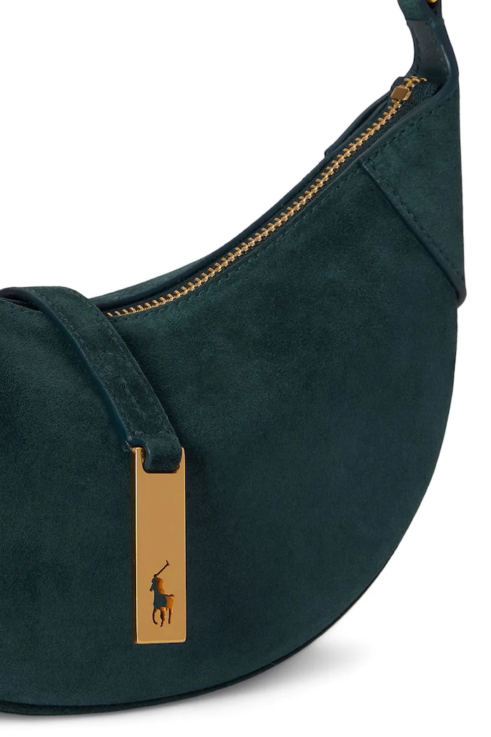 Polo Ralph Lauren torebka shopper damska zamszowa 428922880 granatowy