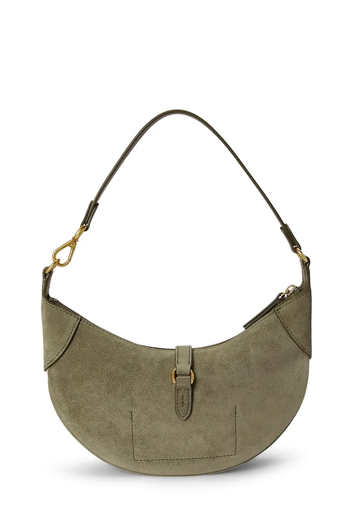 Polo Ralph Lauren torebka shopper damska zamszowa 428922880 zielony SS26