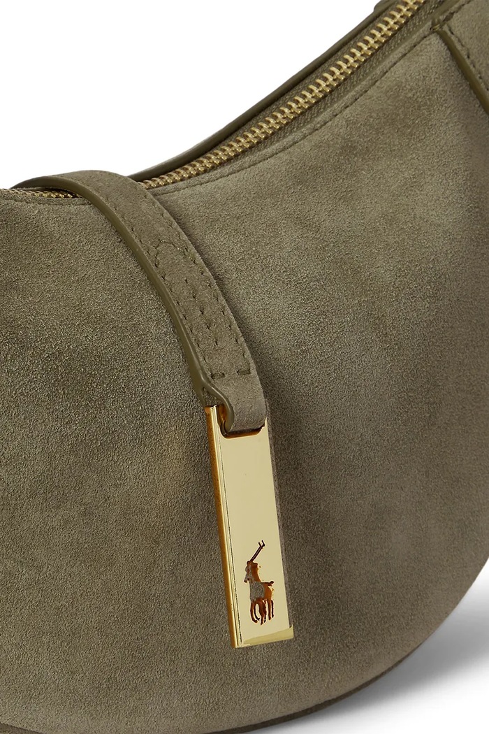 Polo Ralph Lauren torebka shopper damska zamszowa 428922880 zielony