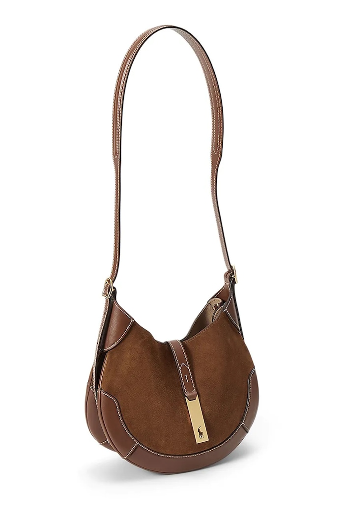 Dodaci Polo Ralph Lauren mala torba hobo ženska kožna 428945972 smeđa
