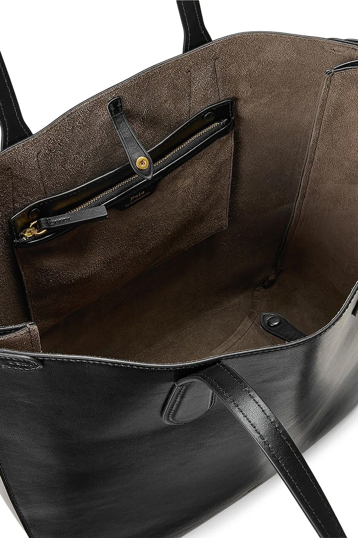 Polo Ralph Lauren leather handbag black 428962757