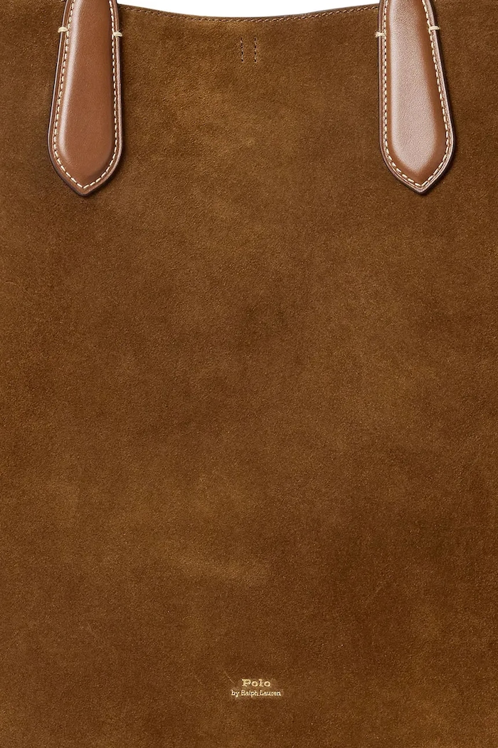 Polo Ralph Lauren shopper torba ženska od brušene kože 428968152 smeđa