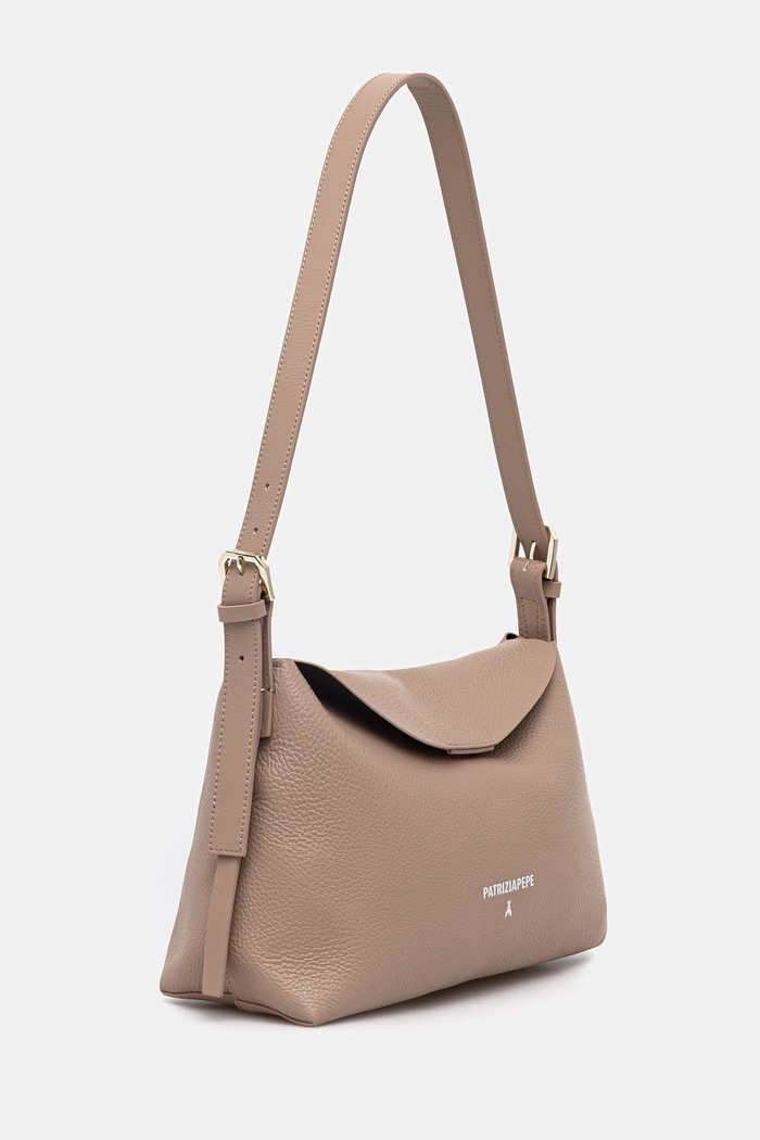 Patrizia Pepe geantă de piele 8B0256.L148 bej SS26