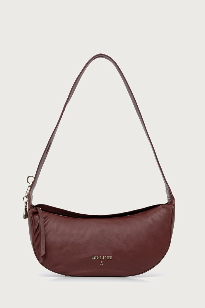 Patrizia Pepe Torebka crossbody damska skórzana brązowy 8B0274.L164