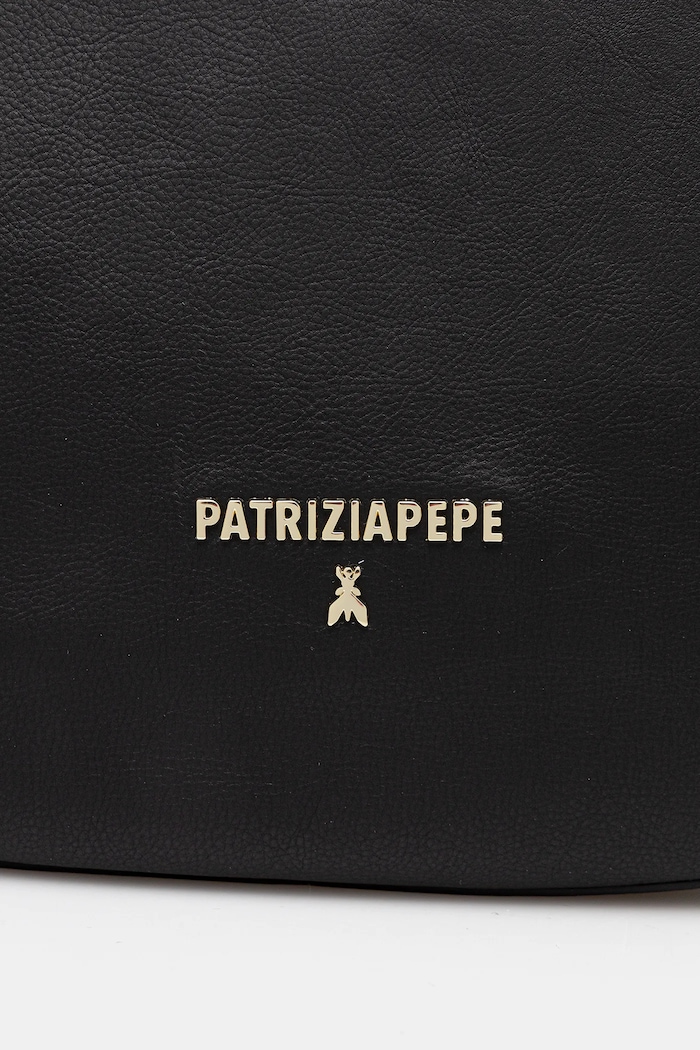 Шкіряна сумочка Patrizia Pepe чорний 8B0278.L164