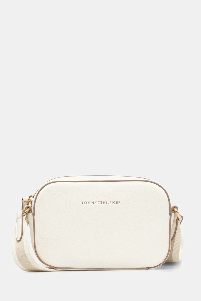 Tommy Hilfiger torebka nie mieści A4 beżowy AW0AW17450