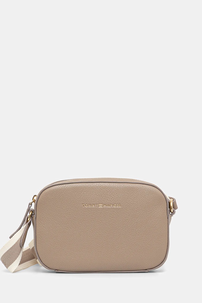 Tommy Hilfiger torebka nie mieści A4 brązowy AW0AW17450
