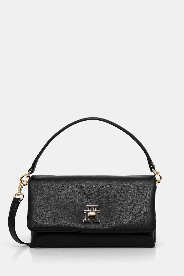 Tommy Hilfiger kézitáska szintetikus bőr fekete AW0AW17465
