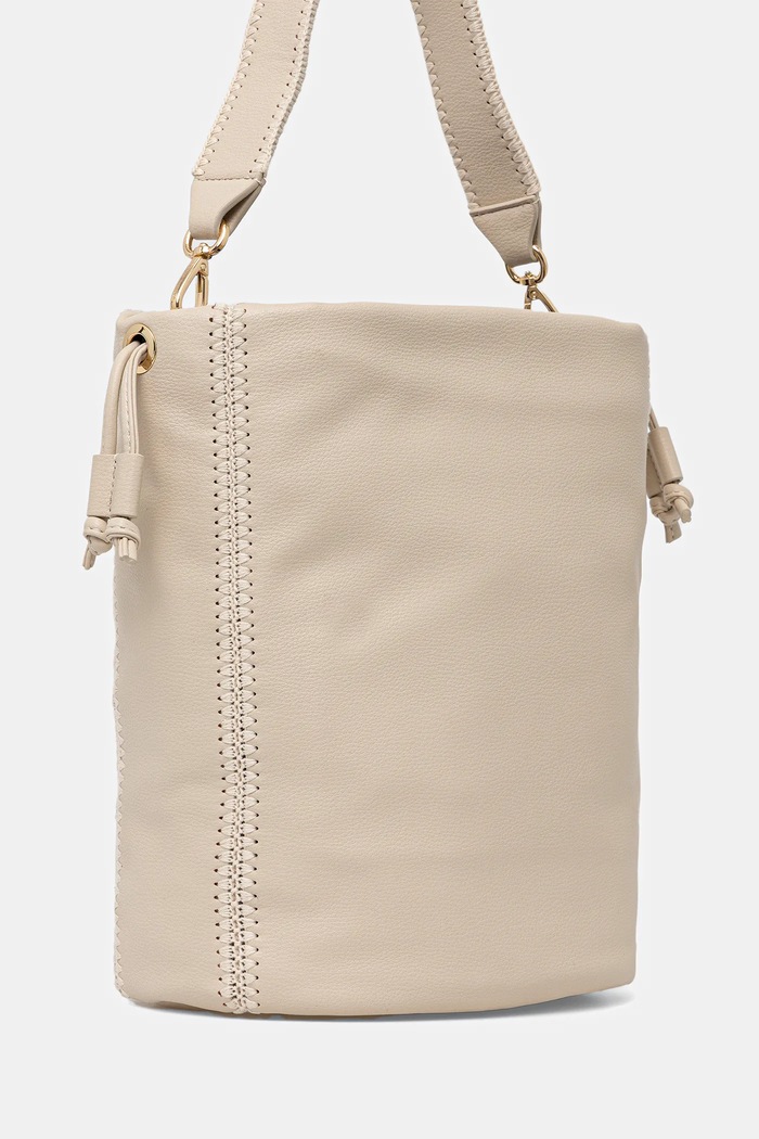 Accesorii Tommy Hilfiger poșetă de piele AW0AW17540 bej