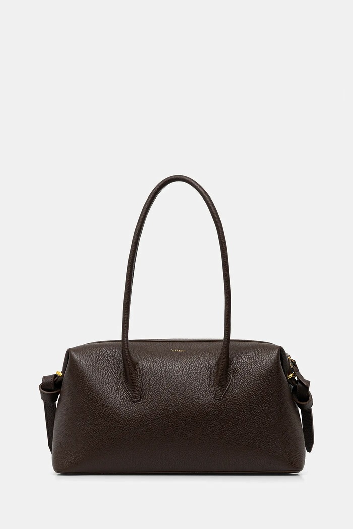 Кожаная сумочка Yuzefi BRIOCHE DUFFLE гладкий коричневый YUZPF25.HB.BD.L038