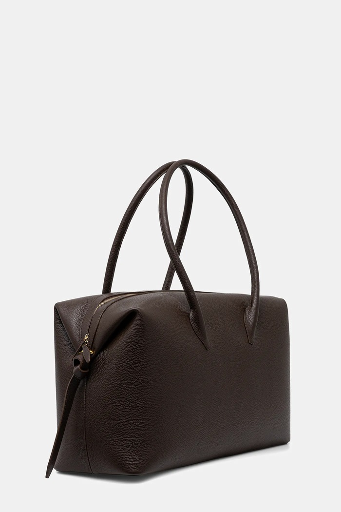 Δερμάτινη τσάντα Yuzefi BRIOCHE WEEKENDER 53 x 31 x 20 cm YUZPF25.HB.BW.L038 καφέ AW25