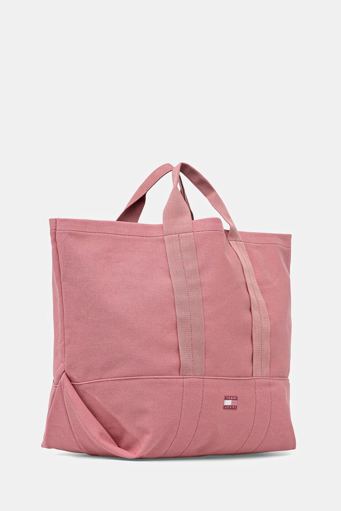 Tommy Jeans torebka bawełniana AW0AW17542 różowy AW25