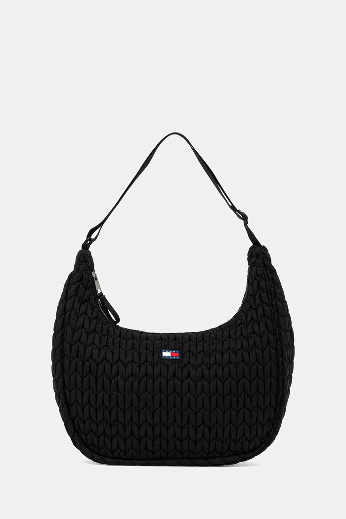 Torbica Tommy Jeans Tekstil črna AW0AW17929
