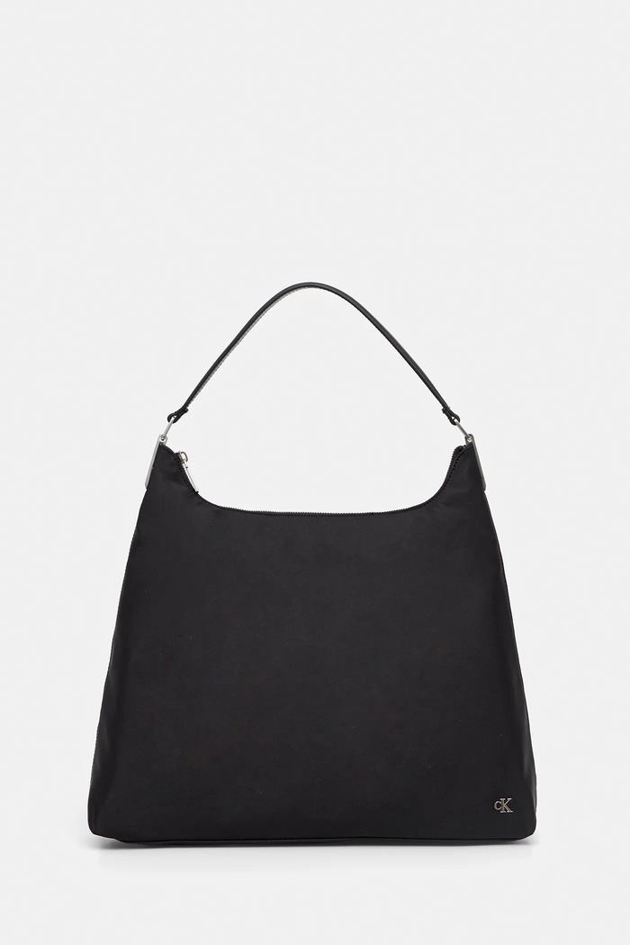 Kabelka Calvin Klein jednofarebný čierna LV04K3218G