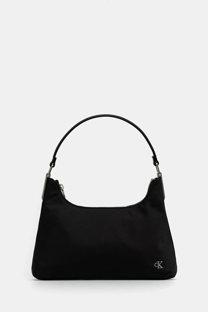Calvin Klein poșetă uni negru LV04K3219G