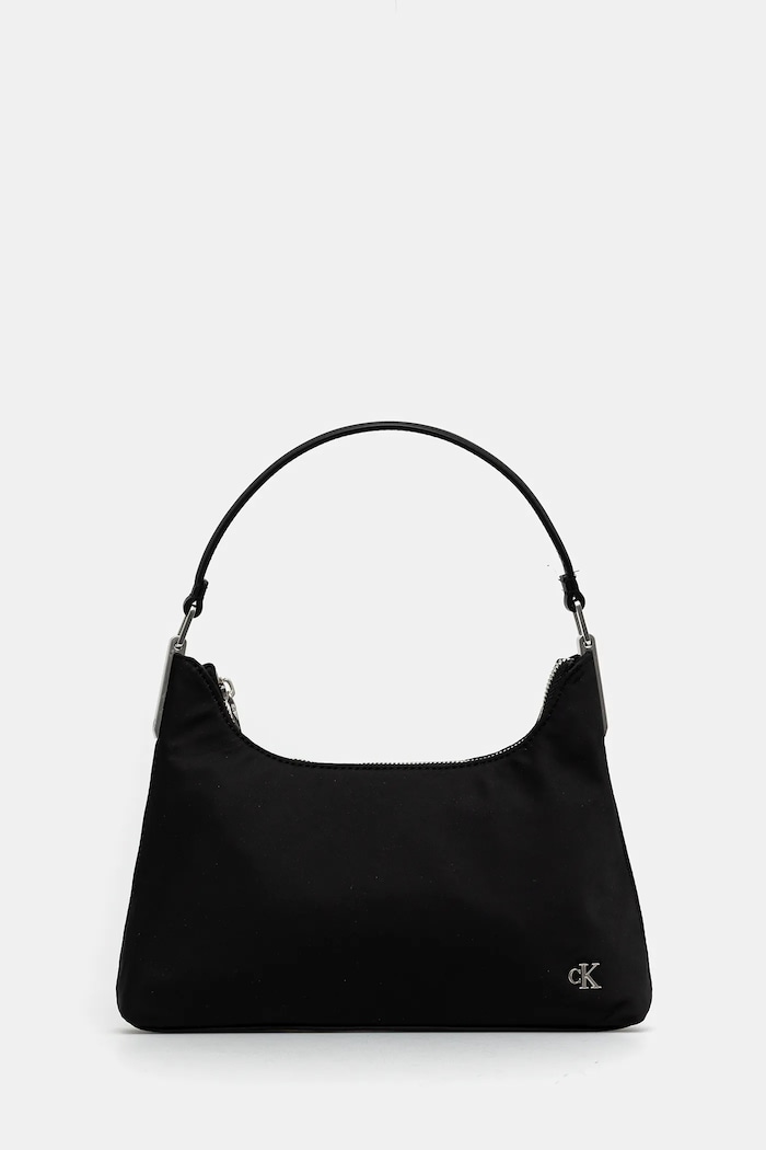 Calvin Klein poșetă uni negru LV04K3219G