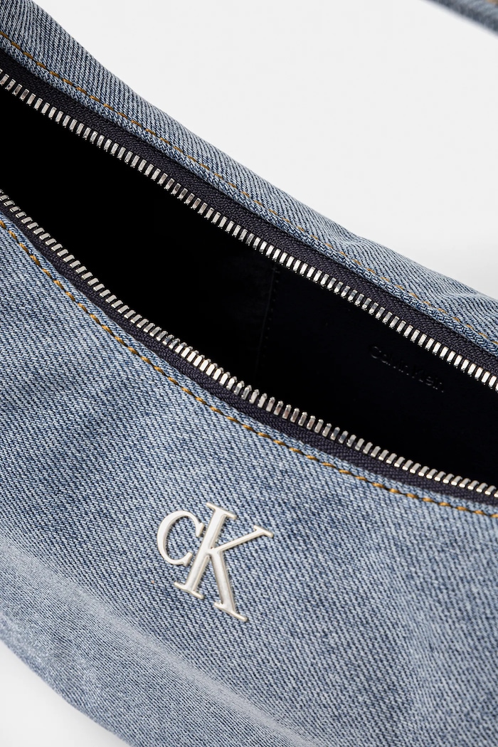 Torebka jeansowa Calvin Klein niebieski LV04F3207G