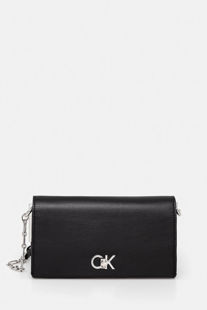 Calvin Klein kézitáska szintetikus bőr fekete LV04F3103G