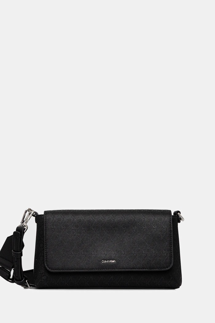 Kabelka Calvin Klein vzorovaný černá LV04F3101G