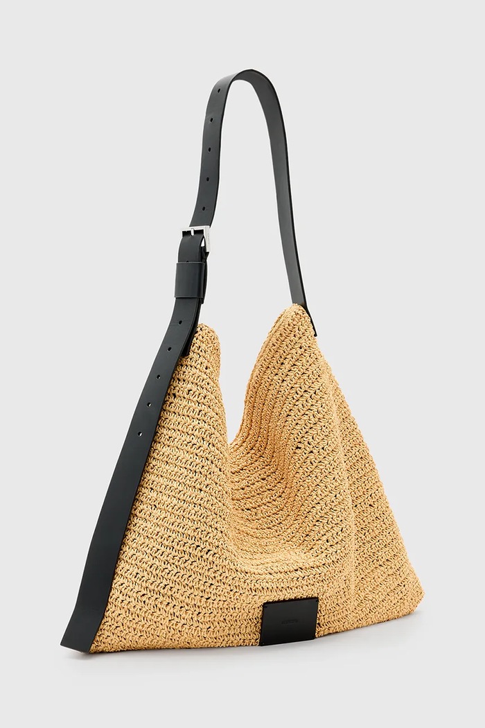 Kabelka AllSaints ASHA W249XC béžová SS26