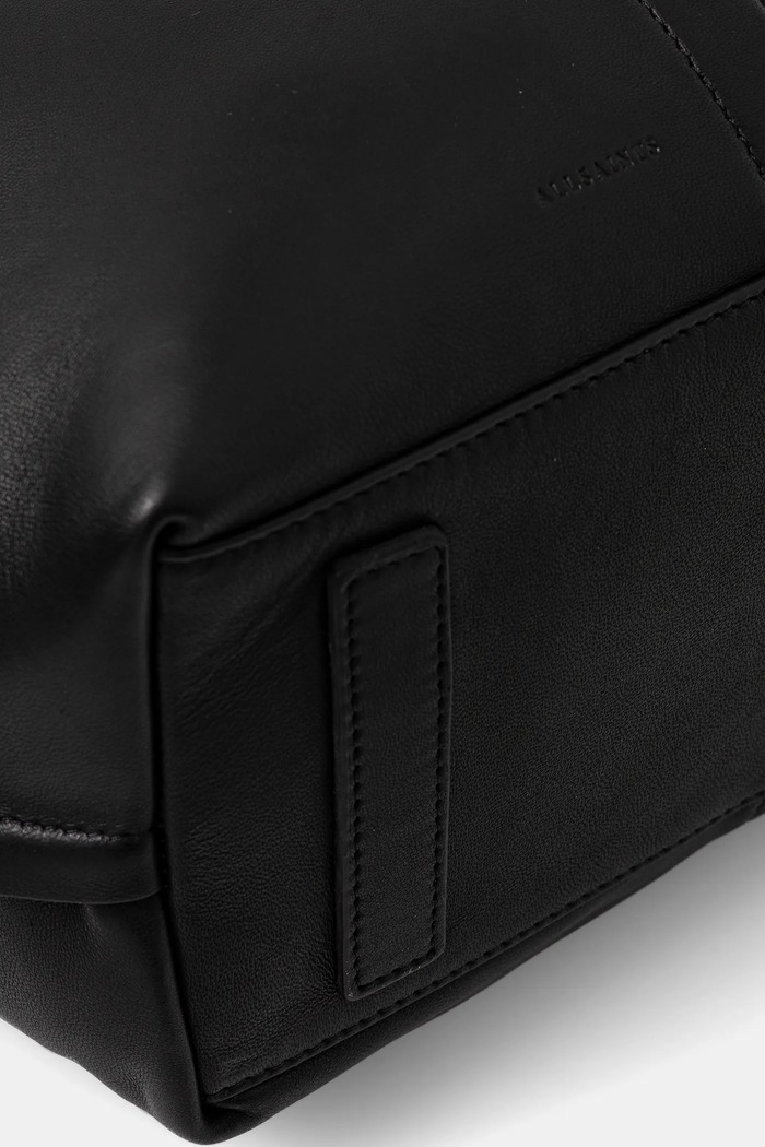 Kožna torba AllSaints ARA crna W312XC