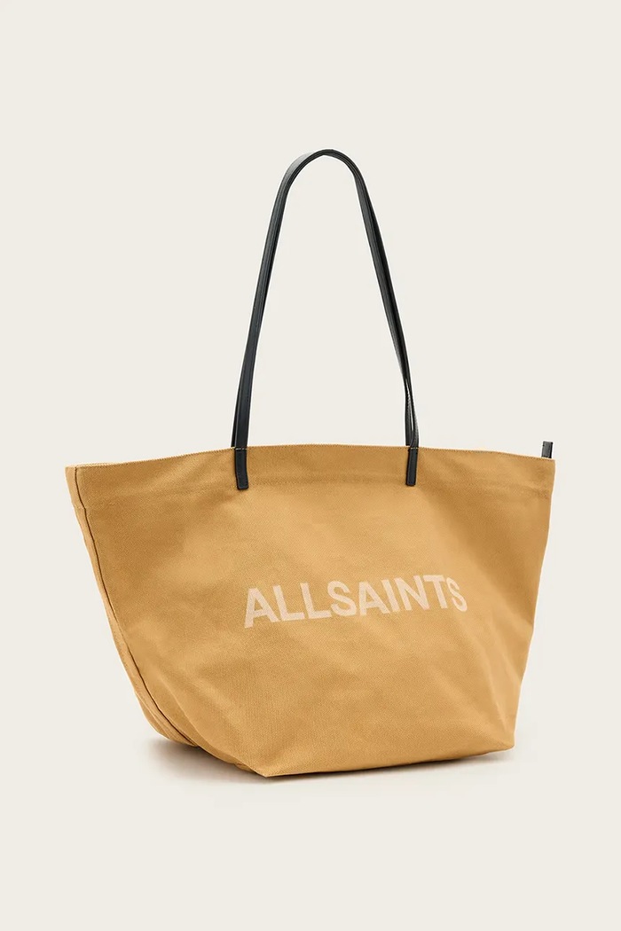 Bavlněná kabelka AllSaints SERAFINA W323XC béžová AW25