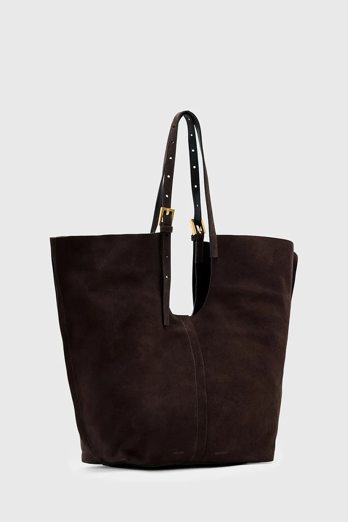 AllSaints kabelka typu shopper dámska semišová ARA W338XC hnedá SS26