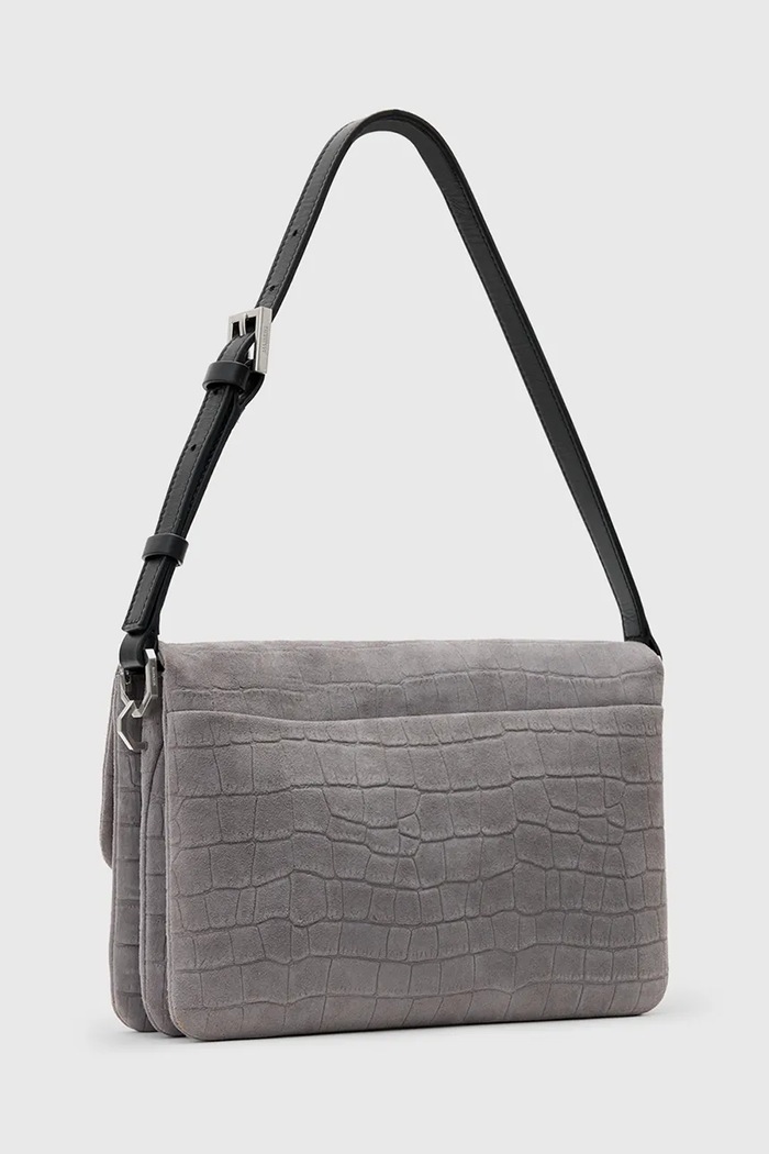 Doplňky Kožená kabelka AllSaints ONDINE W353XC šedá